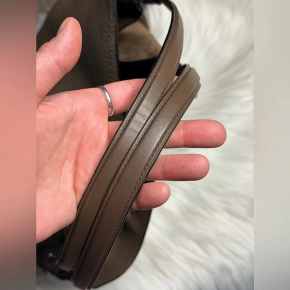 COACH Edie Leather Suede Shoulder Bag - Picture 6 of 7